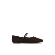 Suede ballet flats Mary Jane Tory Burch , Brown , Dames