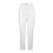 Gouden Detail Rits Haak Broek Elisabetta Franchi , White , Dames