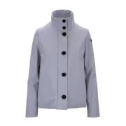 Button Zip Jacket RRD , Purple , Dames