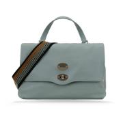 Dames Schoudertas met Zilveren Details Zanellato , Green , Dames