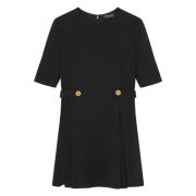 Elegante Zwarte Jurk voor Vrouwen Versace , Black , Dames