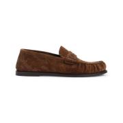 Naakt Suède Loafers Saint Laurent , Brown , Dames