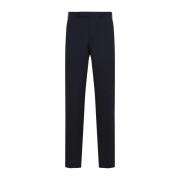 Blauwe Katoenen Broek Ss25 Ermenegildo Zegna , Blue , Heren