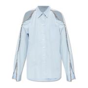 Shirt met opvallende ketting Stella McCartney , Blue , Dames