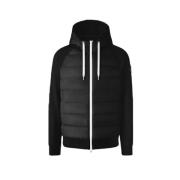 Zwarte HyBridge® Huron Hoodie met rits Canada Goose , Black , Heren