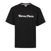 Zwart T-shirt met unieke details Kenzo , Black , Heren