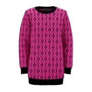 Logo Print Sweatshirt met Lange Mouwen Elisabetta Franchi , Multicolor...