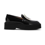 Zwarte Leren Loafers Damesschoenen Roger Vivier , Black , Dames