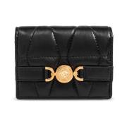 Gewatteerde Portemonnee Versace , Black , Dames