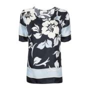 Fantasia Blauwe Blouse P.a.r.o.s.h. , Multicolor , Dames