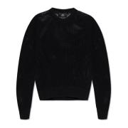 Sweater Open Gauge Represent , Black , Heren