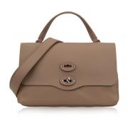 Leren Dames Schoudertas Girello Zanellato , Brown , Dames