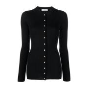 Stijlvolle Cardigan voor Vrouwen Jil Sander , Black , Dames