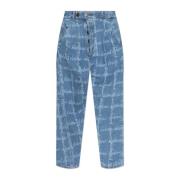 Jeans met logo Vivienne Westwood , Blue , Heren