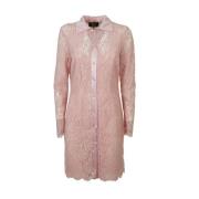 Kanten Chemiser Jurk Blumarine , Pink , Dames