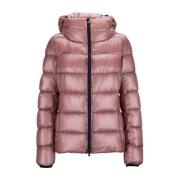 Korte donsjas met afneembare capuchon Herno , Pink , Dames