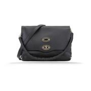 Leren Dames Schoudertas Girello Zanellato , Black , Dames