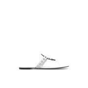 Leren slides Miller Tory Burch , White , Dames