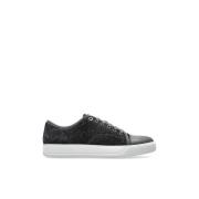 Suede sneakers Lanvin , Black , Heren