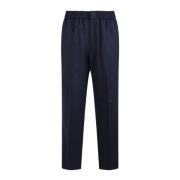 Rechte broek van zuivere wol Ami Paris , Blue , Heren