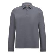 B Tech Half-Zip Sweatshirt in een katoenmix Boggi Milano , Gray , Here...