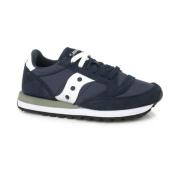 Navy Wit Jazz Original Sneakers Saucony , Blue , Dames