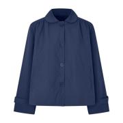 Elegante donkerblauwe jas met ronde kraag Lollys Laundry , Blue , Dame...