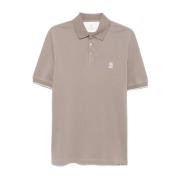 Bruine T-shirts en Polos Brunello Cucinelli , Brown , Heren