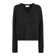 Stijlvolle Jumper voor een Trendy Look Laneus , Black , Dames