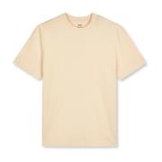 Zachte Tee met Korte Mouwen en Ronde Hals Mads Nørgaard , Beige , Dame...