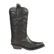 Geborduurde Westernlaars Ganni , Black , Dames