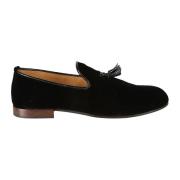 Fluwelen Mocassin Schoenen Tom Ford , Black , Heren