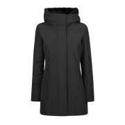 Faux Fur Parka voor koud weer Woolrich , Black , Dames