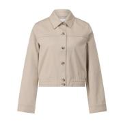 Klassieke Overshirt met Comfortabele Pasvorm Samsøe Samsøe , Beige , D...