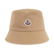 Muts met logopatch Moncler , Beige , Dames