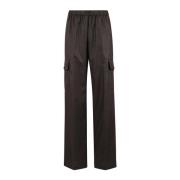 Rechte wollen kasjmier broek Mod.0128 Aspesi , Brown , Dames