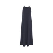 Blauwe Halternek Maxi Jurk Harris Wharf London , Blue , Dames