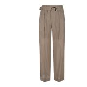 Elegante Katoenen Broek Nude & Neutrals Brunello Cucinelli , Beige , D...