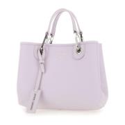 Roze vegan leren handtas met hertenprint Emporio Armani , Pink , Dames