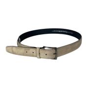 Floris Heren Riem LightBrown Suede Van Bommel , Brown , Heren