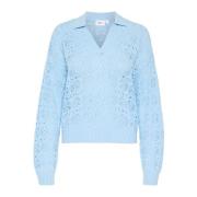 Blauwe Polo Pullover Sweater Junasz Saint Tropez , Blue , Dames