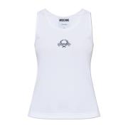 Geribbelde top Moschino , White , Dames