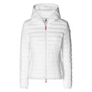 Witte Daisy Lichtgewicht Puffer Jas Save The Duck , White , Dames