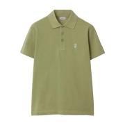 Groene Polo Shirt Avocado Stijl Burberry , Green , Heren