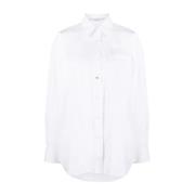 Puut Wit Iconisch Oversized Shirt Stella McCartney , White , Dames