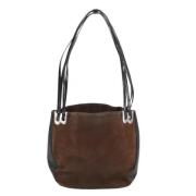 Pre-owned Suede handbags Bally Pre-owned , Brown , Dames