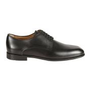 Stijlvolle Lace-Up Derby Schoenen Salvatore Ferragamo , Black , Heren