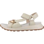 Stijlvolle platte sandalen met versieringen Hispanitas , Beige , Dames