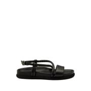 Nieuwe Leren Sandalen Patrizia Bonfanti , Black , Dames