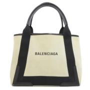 Pre-owned Canvas handbags Balenciaga Vintage , White , Dames